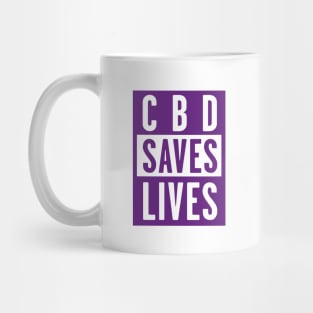 CBD Saves Lives Purple Mug